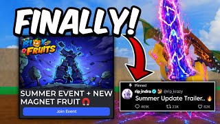 Blox Fruits FINAL SUMMER UPDATE TRAILER TONIGHT! Release Date..