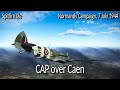 Spitfire IXe: 3 Victories on Combat air patrol over Caen | Cinematic WW2 Air Combat Missions
