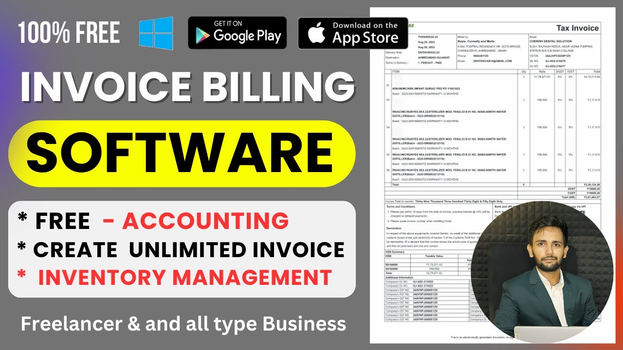 Free Invoice Software for National & International Clients | Create ...