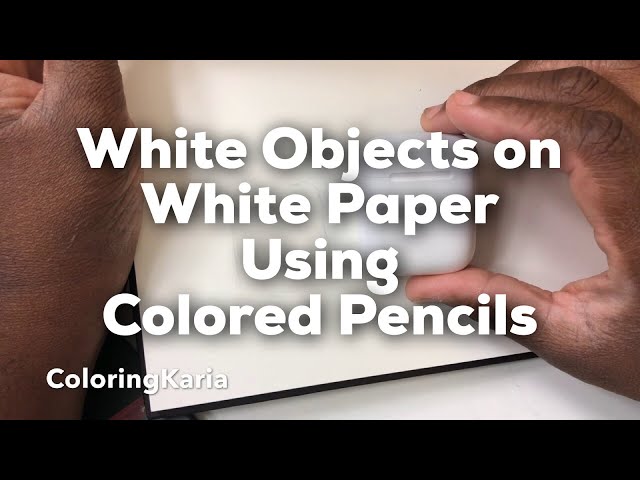 How to Color WHITE with Colored Pencils ✏️ 