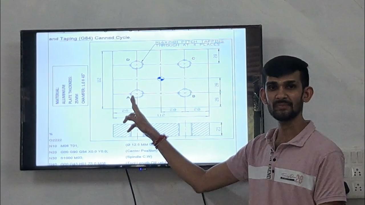 CNC Milling Machine Programming Explanations in Academy G82Cycle,G83