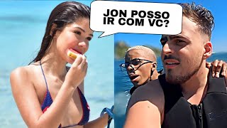 Jon Vlogs e Duda Rubert se pegando na piscina em live(sobrou ate para  Ruyter) 