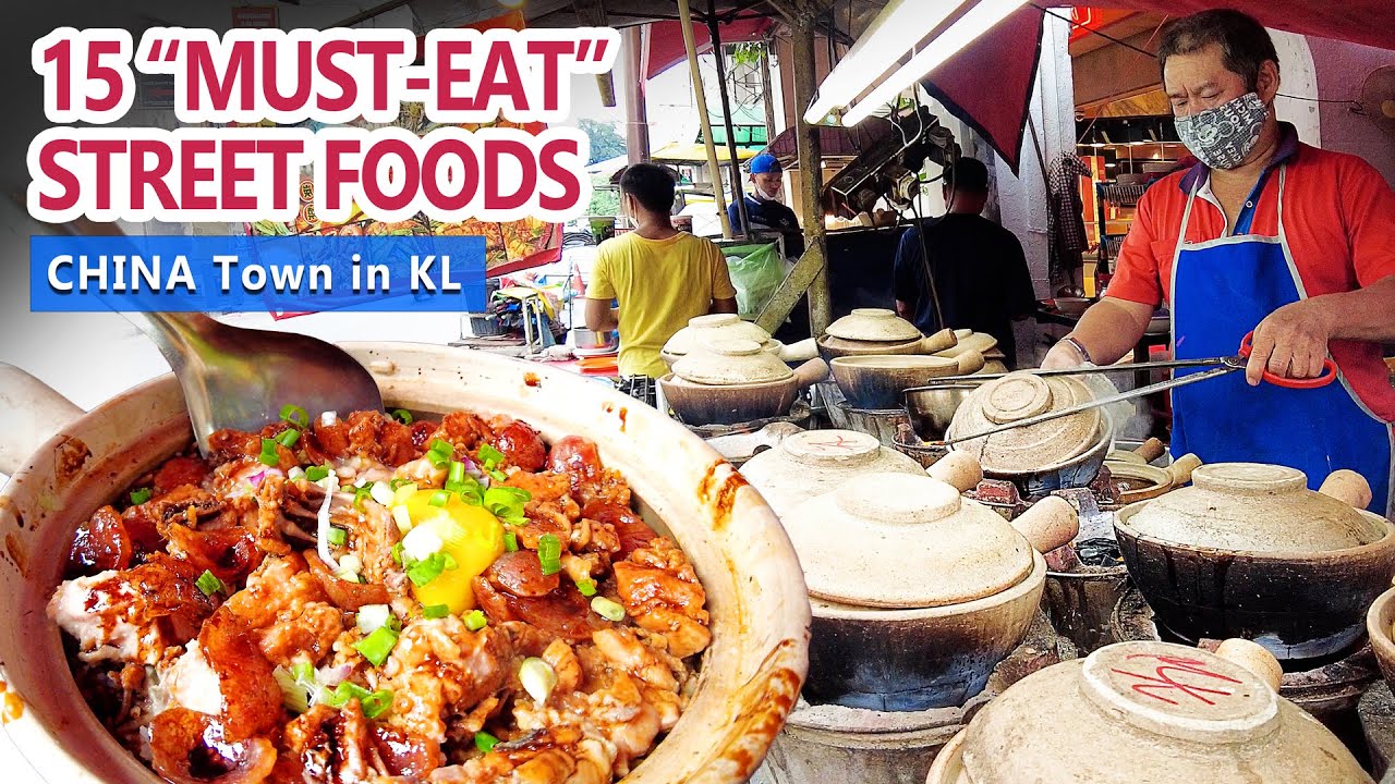 ⁣15 MUST-EAT STREET FOODS in China Town Petaling Street, Kuala Lumpur, MALAYSIA photogenic spots tour