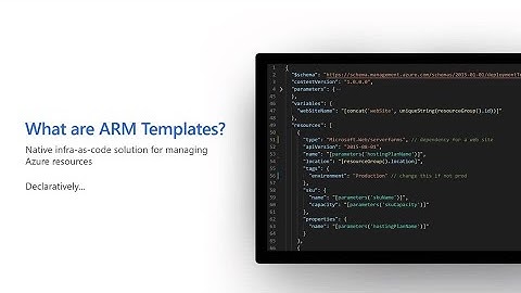 Infrastructure as code - build Azure applications with ARM templates | INT146C