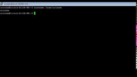 Linux - basename Command - w3resource