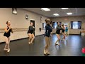 Beginning pointe dance