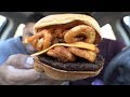 Eating Jack In The Box Sriracha Curly Fry Burger @hodgetwins