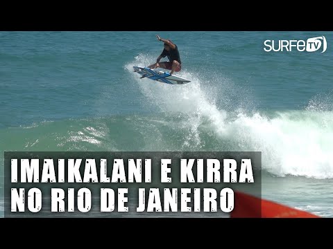 Imaikalani deVault e Kirra Pinkerton no Rio de Janeiro #WSL #Surfing #Prainha #Macumba