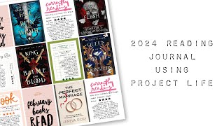 2024 Reading Journal Using Project Life