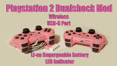 Original PlayStation 2 Dualshock Controller Wireless Mod