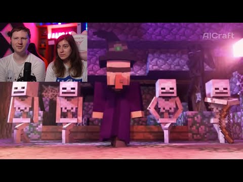 Реакция на Танцевальная битва с Ведьмой! Minecraft Animation