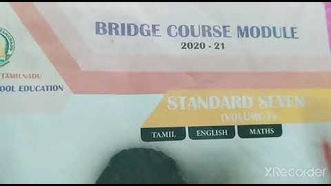 Day -6-10/BRIDGE COURSE MODULE/7th std/English (VOLUME-1)