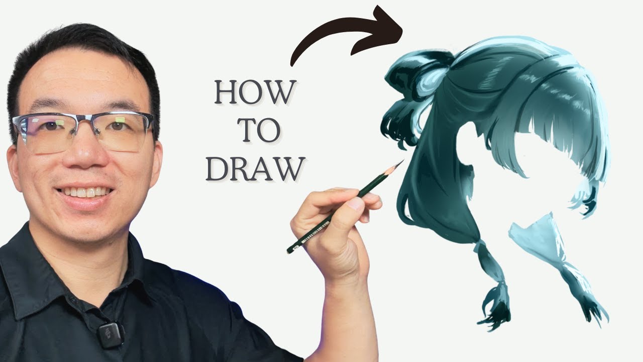 How to Draw Anime Hair (Beginner Friendly) Step by Step Tutorial - YouTube