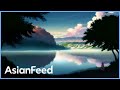 Ghibli inspired atmosphere  tranquil lake  2hour relaxing music  nature sounds