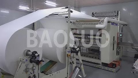 【BAOSUO】YH-FD Automatic Facial Tissue Production Line/Machine running in client factory 3#