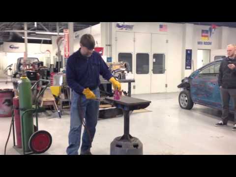 Oxy-acetylene is very volatile. Exploding paper cups.