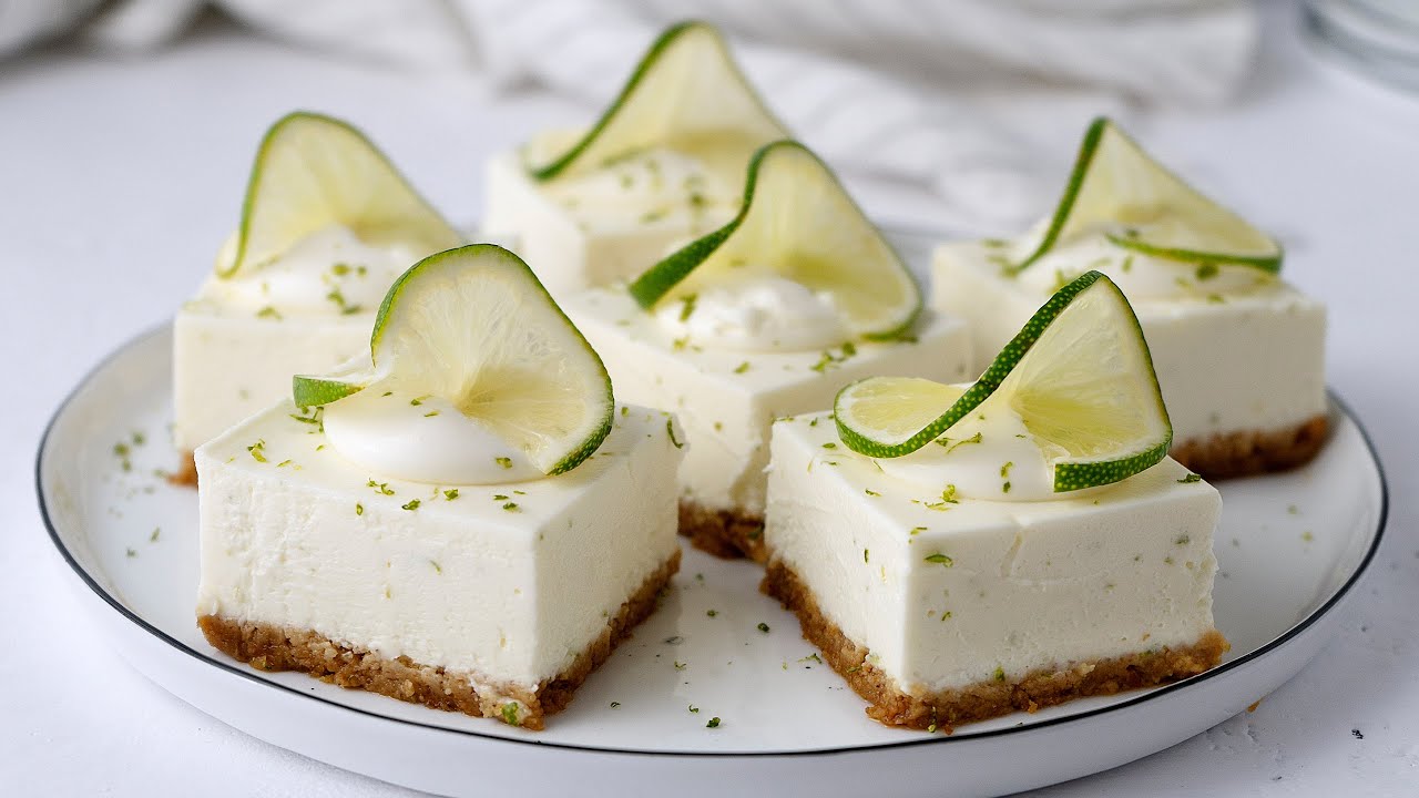 No-Bake Lime Cheesecake Bars