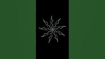 Perfect loop 9-arm whirling trace machine animation #perfectloop