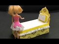 DIY Barbie Doll Bed : How to Barbie furniture : Doll House DIY Barbie Doll Bed : How to Barbie furniture : Doll House