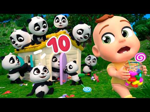 10 Tiny Pandas! Let’s Learn Numbers Together | Lalafun Nursery Rhymes & Kids Songs