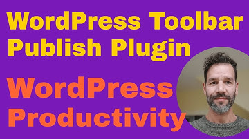 WordPress Toolbar Plugin · Toolbar Publish Button · WP Productivity