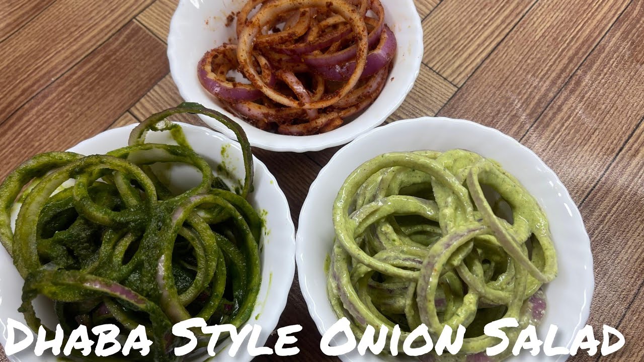 Dhaba Style Onion Salad Recipe | Restaurant Style Onion Salad Recipe | Lacha Pyaaz Salad Recipe 