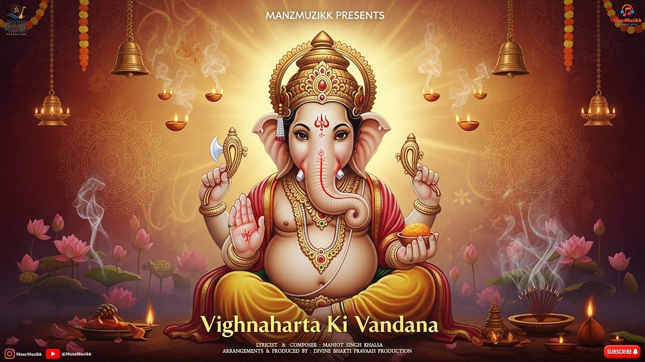 Vighnaharta Ki Vandana Bhajan | Lord Ganesh Prayer | Ganesh Bhajan | Morning Bhakti | ManzMuzikk