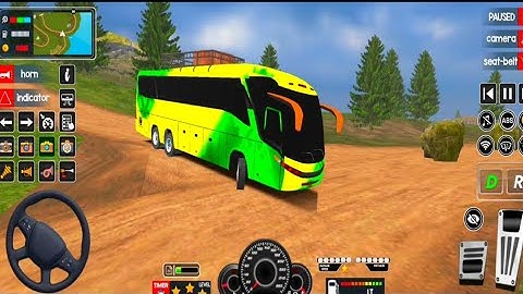 Extreme Offroad Bus Driving Challenge | Bus Simulator 2025 Gameplay | Mountain Road Mission