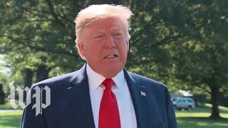 Watch: Trump speaks to reporters as he departs White House
