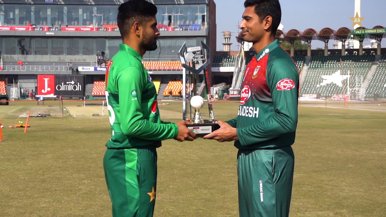 Pakistan vs Bangladesh T20I series trophy unveiling ceremony YouTube