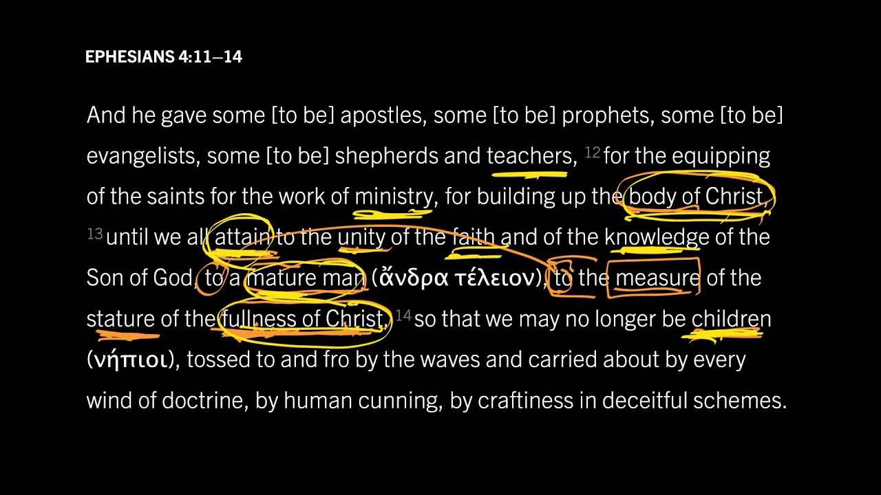 How Is the Church a Mature Man? Ephesians 4:11–14, Part 9