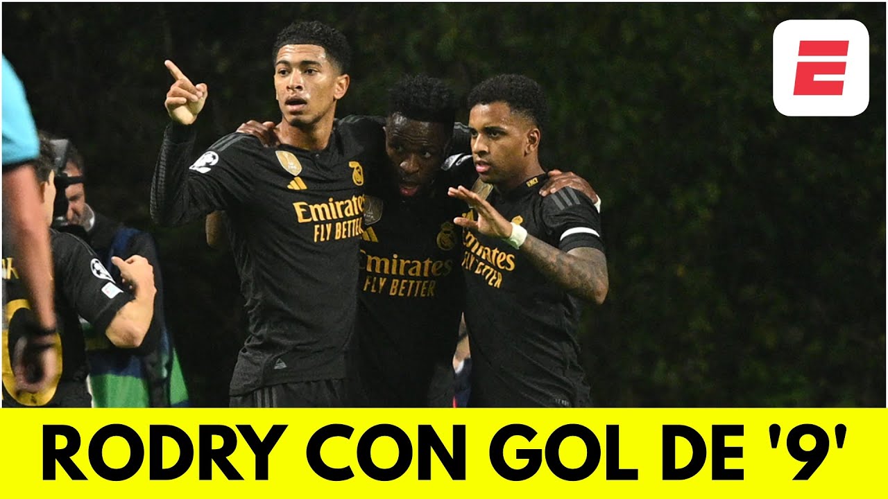 GOL DE RODRYGO con asistencia de VINICIUS para el 1-0 del REAL MADRID ...