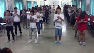 Flash Mob Practice for Campaign Against Cervical Cancer