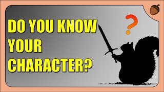 Concept VS Planned – Do you NEED to know your character? @asquirrelplays