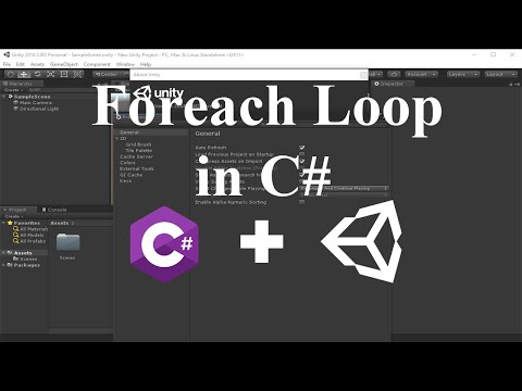 C# Lecture 6: Foreach Loop in Unity C#
