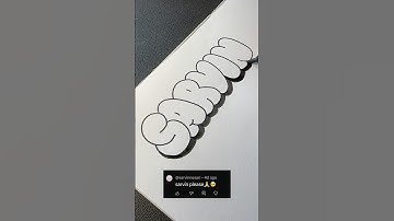 HOW TO DRAW BUBBLE LETTERS✏️ #short #art #fyp #bubbleletters