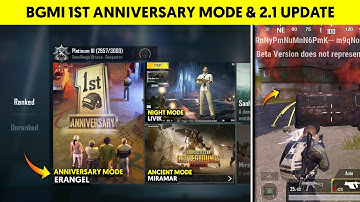 😍 Finally Bgmi 2.1 Update |Bgmi 2.1 Update New Features | New Map in 2.1 update | Bgmi New Update