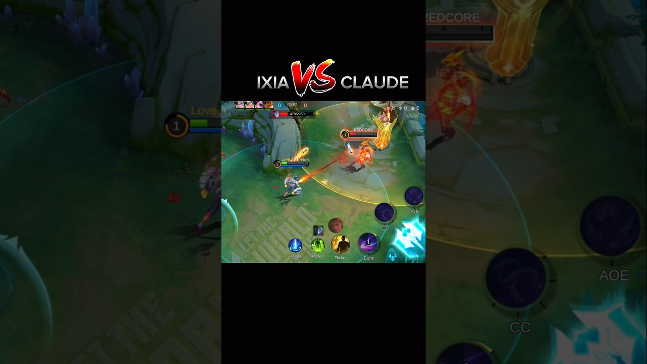 ixia vs cluad #1v1 #mobilelegends #mlbb #short