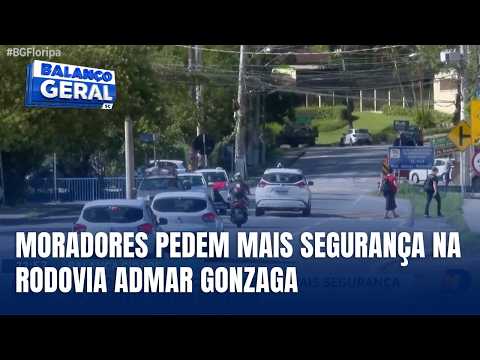 Moradores do Itacorubi cobram mais segurança na rodovia Admar Gonzaga