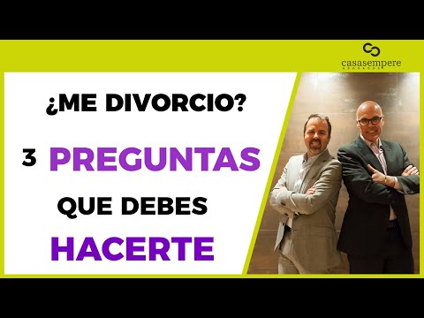 Video: Cómo Decidir Sobre Un Divorcio