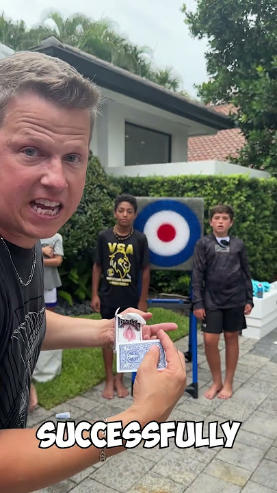 How to THROW Cards! #shorts
