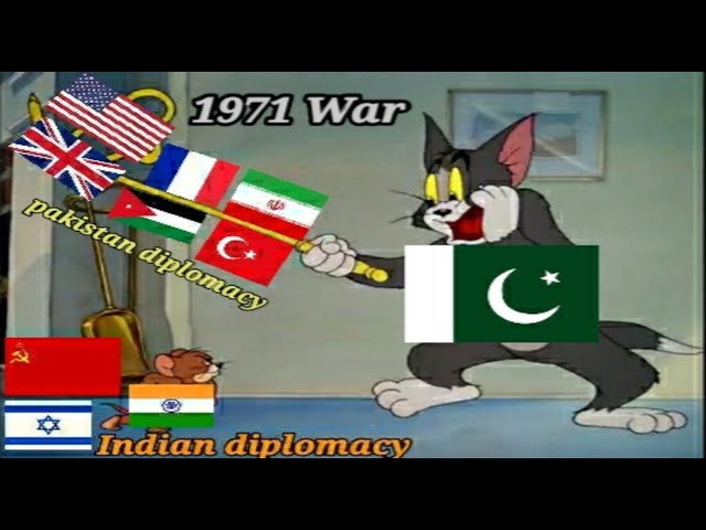 India🇮🇳 vs Pakistan🇵🇰 1971 war  - Tom u0026 Jerry class=