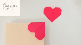 Origami Heart Bookmark | Origami pembatas buku | Origami bookmark @Origamami