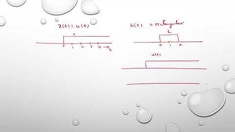 9. Convolution Integral - Unit step with rectangular pulse - Part1