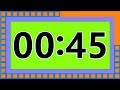 45 seconds countdown timer
