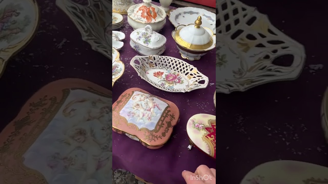 😱Какое багачество! Боже, Боже, что творится?🔥#винтаж #барахолкакупить #антиквариат #обзор #фарфор 