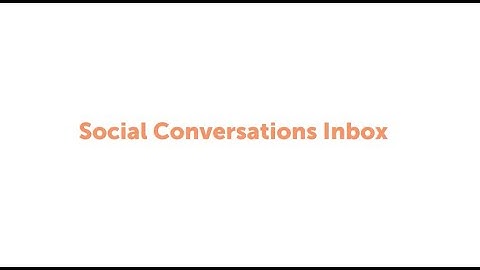 Social Conversations Inbox
