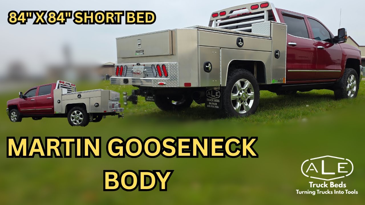 Martin Aluminum Gooseneck Service Body on Chevy Pickup Delete | Short ...