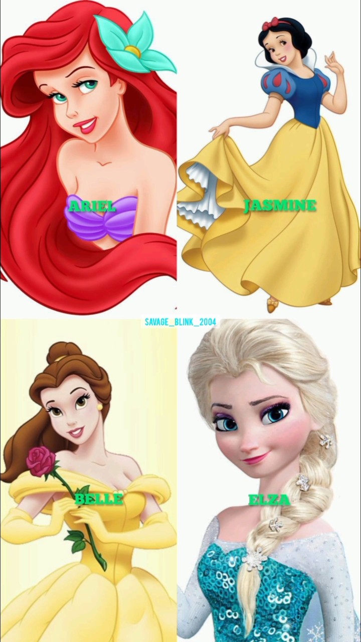 BLACKPINK Members Hair Color as Disney Princess #rosé #jisoo #jennie #lisa #blackpink #shorts