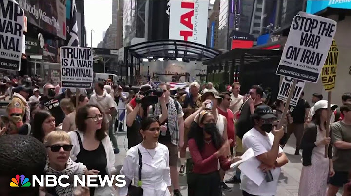 Anti-war protests form in New York City following U.S. strikes in Iran